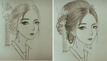 二月二，電力作家坐家“戰(zhàn)疫”新作——觀美姬素描遙寄故鄉(xiāng)九妹