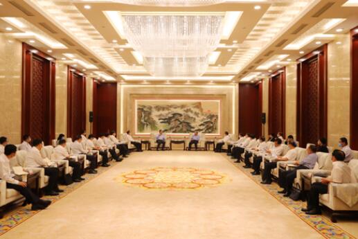 國家電網(wǎng)公司毛偉明、辛保安與山東省委書記劉家義、代省長李干杰會談