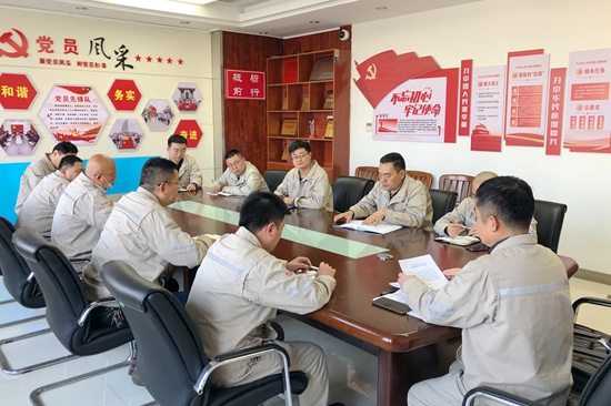 大唐淮北發(fā)電廠開展“沖刺四季度，奪取雙勝利”主題黨日活動