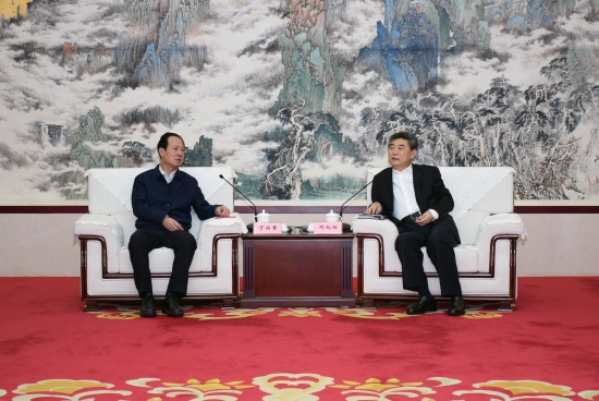 丁焰章拜會(huì)安徽省委常委、常務(wù)副省長鄧向陽