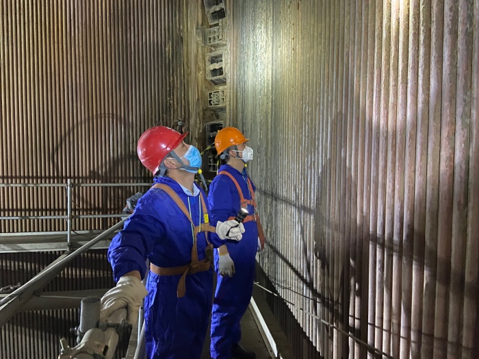 國能（泉州）熱電有限公司完成2號爐爐內(nèi)升降臺搭建、驗(yàn)收工作