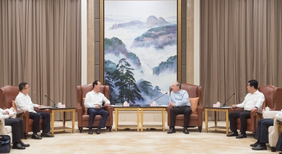中國(guó)電建集團(tuán)公司黨委書記、董事長(zhǎng)丁焰章拜會(huì)福建省委書記尹力、省長(zhǎng)趙龍