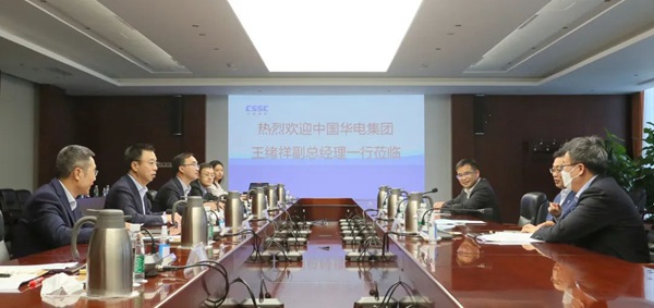 華電集團公司黨組成員、副總經(jīng)理王緒祥拜會中國船舶黨組成員、副總經(jīng)理盛紀綱