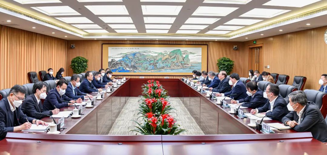 鄒磊、劉明勝與國家電網(wǎng)董事長辛保安、總經理張智剛會談