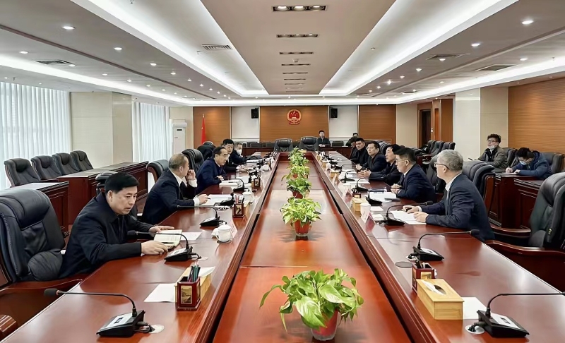 中國能建黨委副書記、總經(jīng)理孫洪水與丹東市市長郝建軍會(huì)談