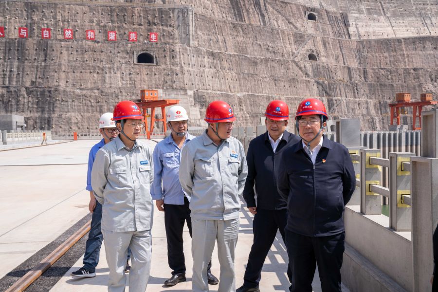 國資委黨建局局長、央企團工委書記姚煥調(diào)研白鶴灘水電站