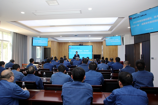 陜煤石電公司召開2022年合理化建議、技術(shù)成果發(fā)布會(huì)暨班組建設(shè)表彰會(huì)