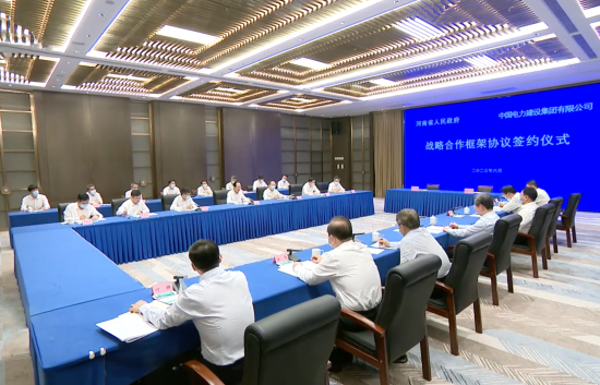 中國電建黨委書記、董事長丁焰章拜會河南省委書記樓陽生、省長王凱