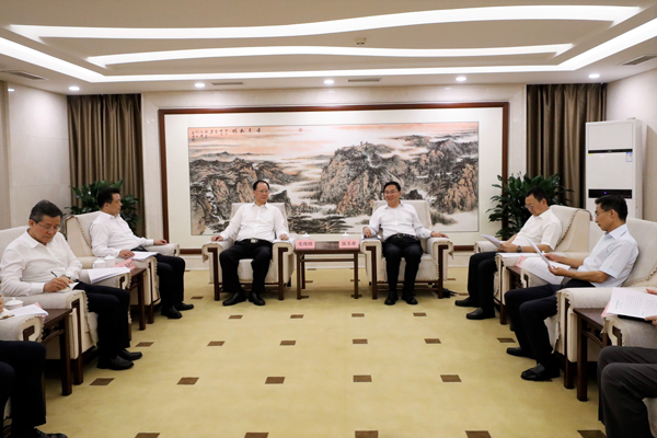 國務(wù)院國資委黨委書記、主任張玉卓會見湖南省委副書記、省長毛偉明