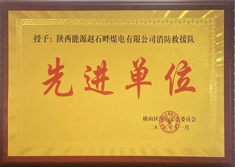 優(yōu)秀！再續(xù)輝煌！陜投集團趙石畔煤電消防工作又獲表彰