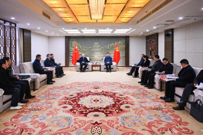 貴陽市領導會見中國節(jié)能環(huán)保集團有限公司黨委常委、總會計師朱慶鋒一行